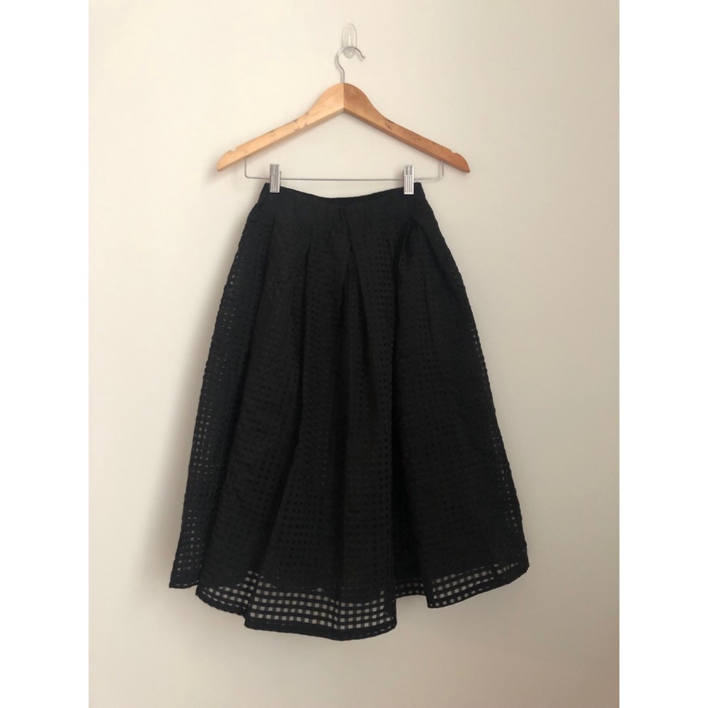 Honey Punch Full box pleat skirt